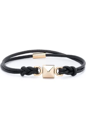 VALENTINO GARAVANI Bracelets, male, , L, Leather Rockstud Bracelet
