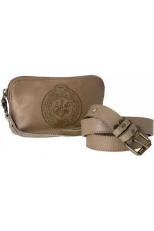 Aeronautica Militare Leather Belt with Matching Pouch