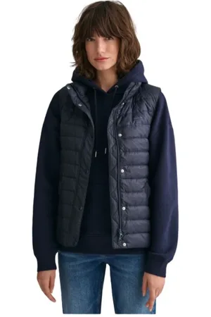 GANT Vests, female, , L, Quilted Sleeveless Puffer Jacket