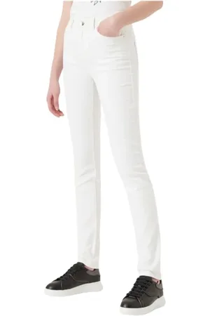 Emporio Armani Slim-fit Jeans, female, , W28, Slim J18 Cotton Jeans with High Waist