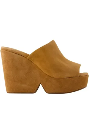 Robert Clergerie Wedges, female, , 3 UK, Green Leather Sandals - Dolcy9
