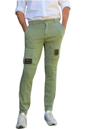 Aeronautica Militare Slim-fit Trousers, male, , L, Cotton Anti-G Jogging Trousers
