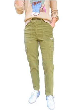 Aeronautica Militare Slim-fit Trousers, female, , M, Velvet Cargo Trousers