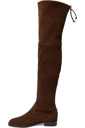 Stuart Weitzman Over-knee Boots, female, , 4 1/2 UK, Sleek Tie-Back Over-Knee Boots