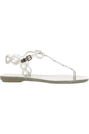 Sergio Rossi Mermaid Transparent Glitter Sandals