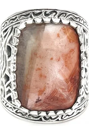 Jalan Jalan Rings, unisex, , ONE SIZE, Handcrafted Sterling Silver Agate Ring