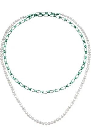 Eera EÉRA, Necklaces, female, , ONE SIZE, Double Reine Necklace in Silver and Freshwater Pearls
