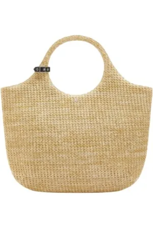 Courrèges Tote Bags, female, , ONE SIZE, Raphia Handbag Fashion Luxe