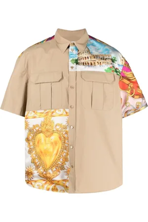 Moschino Beige Multicolour Cotton Blend Shirt