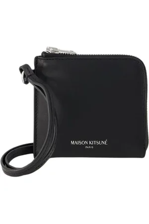Maison Kitsuné Wallets & Cardholders, unisex, , ONE SIZE, Leather Purse with Multiple Compartments