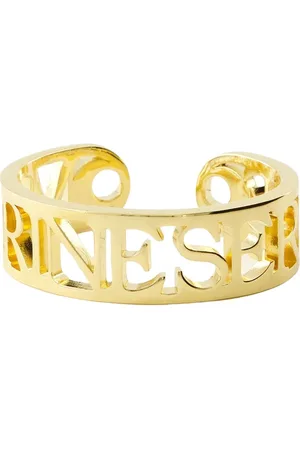 Marine Serre Brass Necklace with Closure Clasp