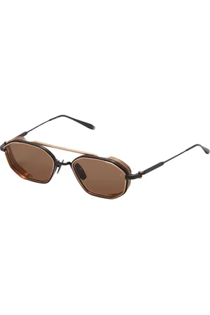 AKONI Eris-two Octagonal Sunglasses /White Gold