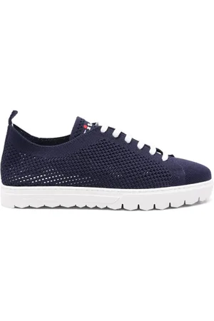Kiton Knitted Trainers Logo Embroidered