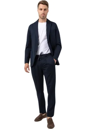 Circolo Single Breasted Suits, male, , 2XL, Piquet Pleated Trousers