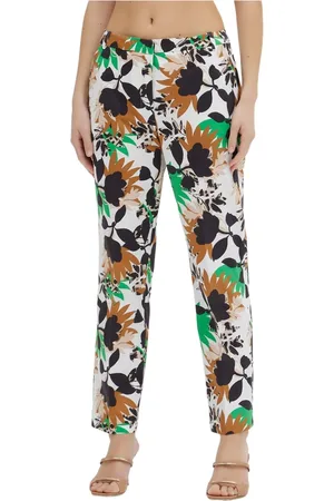 Giorgio Jungle Print Cotton Trousers