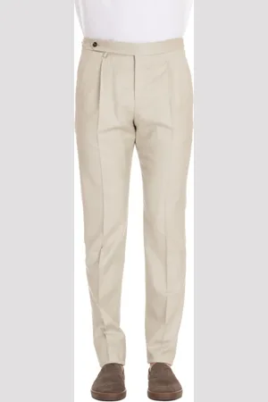 PT Torino Suit Trousers, male, , XL, Gentleman Fit Wool-Silk-Linen Trousers
