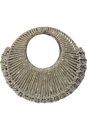 Hibourama Handbags, female, , ONE SIZE, Circular Crystal Clutch Bag