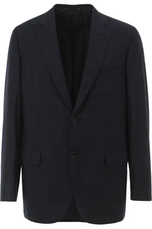 BRIONI Blazers, male, , L, Check Monopetto Jacket Ravello Style