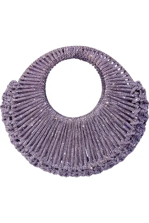 Hibourama Circular Crystal Clutch Bag