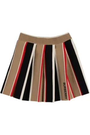 Burberry Skirts, female, , 14 Y, Knit Striped Pleated Skirt