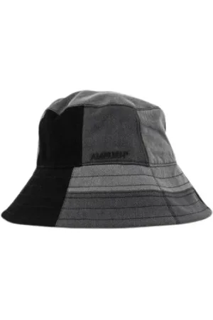 AMBUSH Hats, male, , L/XL, Black denim patchwork hat