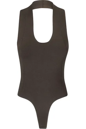 Khaite V-neck Stretch Bodysuit