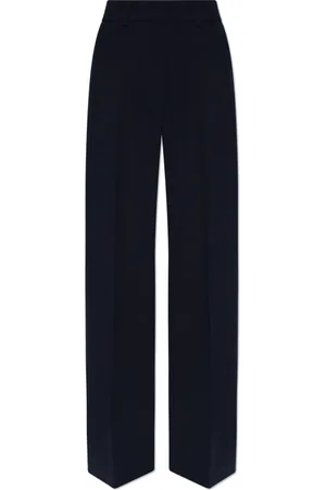 OFF-WHITE Chinos, female, , S, Wool Pleat-Front Trousers