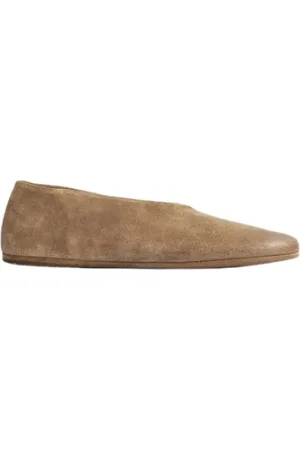 MARSÈLL Brown suede ballerina