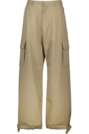 OFF-WHITE Wide Trousers, male, , M, Casual Cargo Trousers