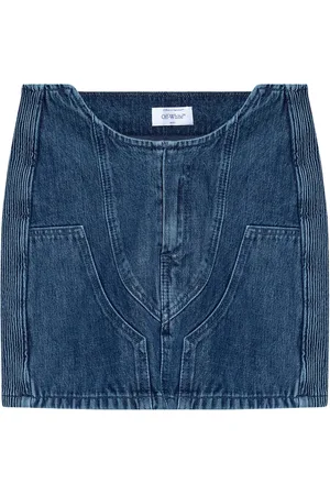 OFF-WHITE Denim Skirts, female, , XS, Denim Skirt