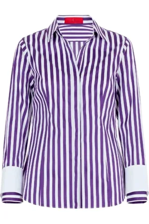 Carolina Herrera Shirts, female, , XS, Striped Cotton Shirt Slim Fit