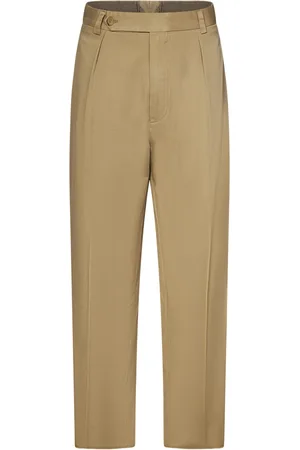 Ralph Lauren Suit Trousers, male, , W38, Cotton Twill Trousers Straight-Cut