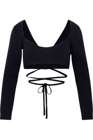 Patou Round-neck Knitwear, female, , M, Wrap Knitted Top