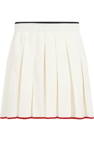 Thom Browne Short Skirts, female, , XS, Pleated Skirt with Stripes
