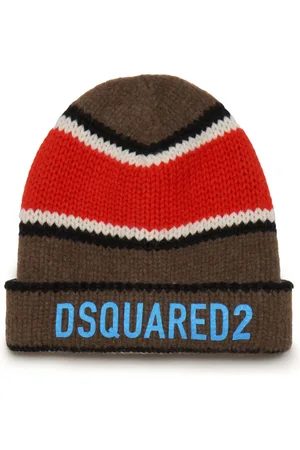 Dsquared2 Hats & Caps, unisex, , S, Multicolor Wool Beanie with Logo