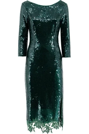 ERMANNO SCERVINO Glamorous Sequin Dress with Lace Detail