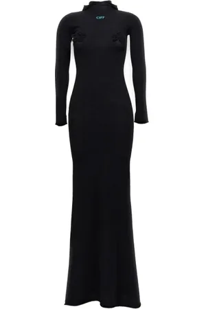 OFF-WHITE Maxi Dresses, female, , S, Icon Logo Hooded Dress