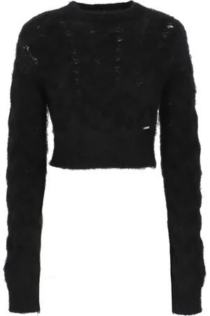Dsquared2 Round-neck Knitwear, female, , S, Mohair Cropped Jumper