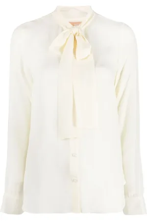Michael Kors Blouses, female, , L, Silk Bow Blouse