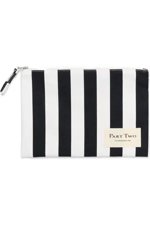 Part Two Black Stripe Shoulder Bag