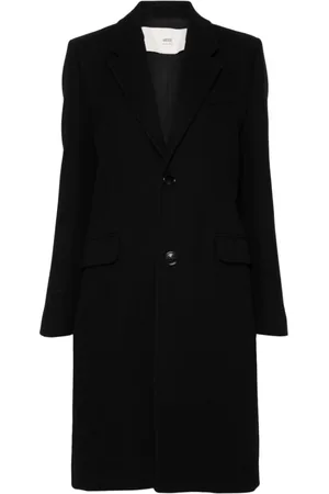 Ami Wool Coat Notched Lapels