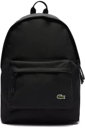 Lacoste Backpacks, male, , ONE SIZE, Solid Color Backpack with Crocodile Logo