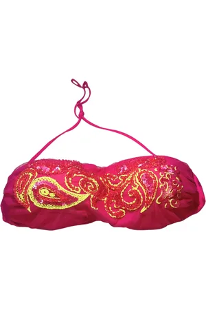 Twin-Set Paisley Sequin Embellished Swimwear Bandeau