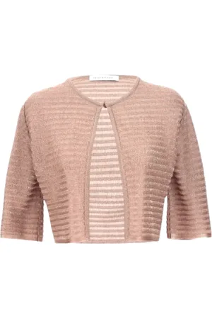 ANTONINO VALENTI Lurex Cardigan Bolero 