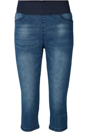 Freequent Smart Pirate Trousers in Denim