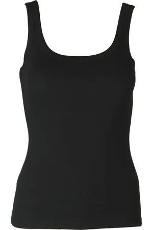 Gestuz Sleeveless Tops, female, , XL, Ribbed U-Neck Top
