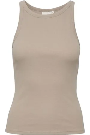 Gestuz Sleeveless Tops, female, , XS, Ribbed Slim Fit Top
