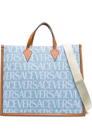 VERSACE Logo Print Tote Bag