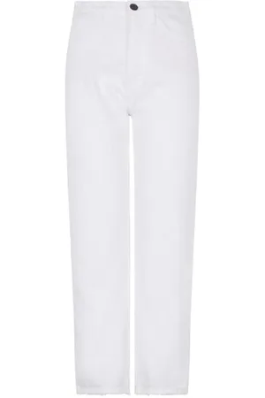 3x1 Cropped Jeans, female, , W30, Vintage Cropped Jeans in Optic