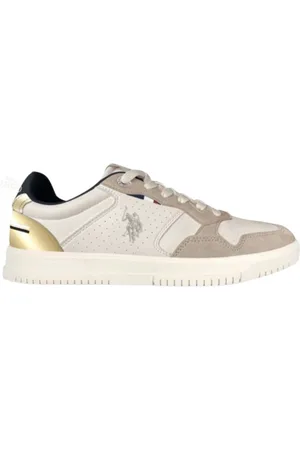 U.S. Polo Assn. Sneakers, female, , 3 UK, White/Gold Stylish Watch